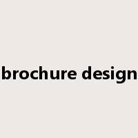 brochure design是什么意思