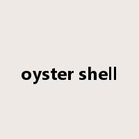 oyster shell是什么意思