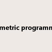 geometric programming是什么意思