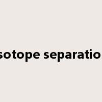 isotope separation是什么意思