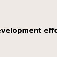 development effort是什么意思