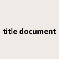 title document是什么意思
