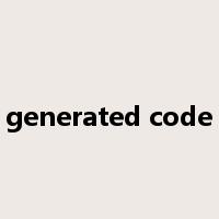 generated code是什么意思