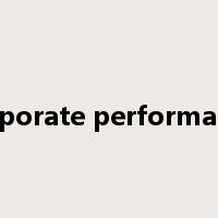 corporate performance是什么意思
