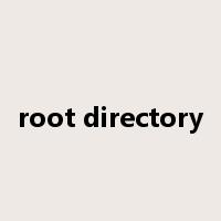 root directory是什么意思