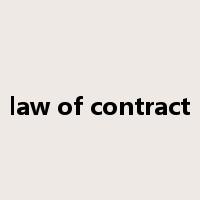 law of contract是什么意思