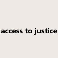 access to justice是什么意思