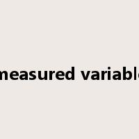 measured variable是什么意思