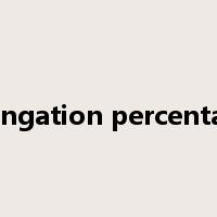 elongation percentage是什么意思