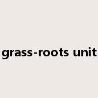 grass-roots unit是什么意思