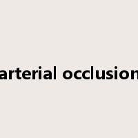 arterial occlusion是什么意思