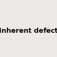 inherent defect是什么意思