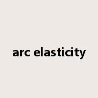 arc elasticity是什么意思