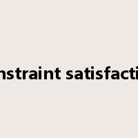 constraint satisfaction是什么意思