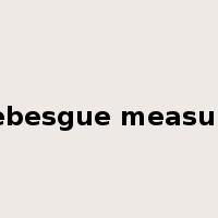 Lebesgue measure是什么意思