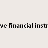 derivative financial instruments是什么意思