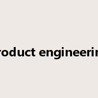 product engineering是什么意思