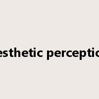 aesthetic perception是什么意思
