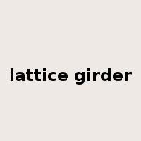 lattice girder是什么意思