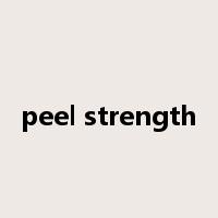 peel strength是什么意思