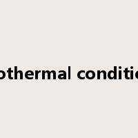 isothermal condition是什么意思