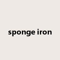 sponge iron是什么意思