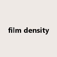 film density是什么意思