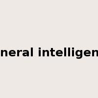 general intelligence是什么意思