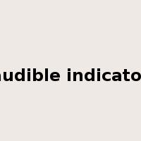 audible indicator是什么意思