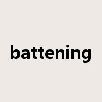 battening是什么意思
