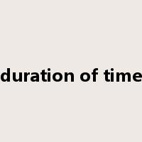duration of time是什么意思