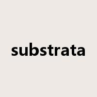 substrata是什么意思