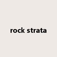 rock strata是什么意思