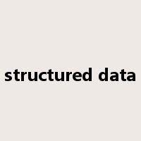 structured data是什么意思