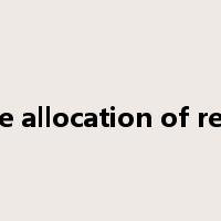 optimize allocation of resources是什么意思