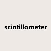 scintillometer是什么意思