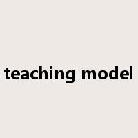 teaching model是什么意思