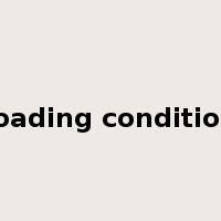 loading condition是什么意思