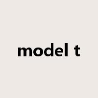 model t是什么意思