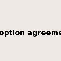 adoption agreement是什么意思