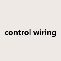control wiring是什么意思