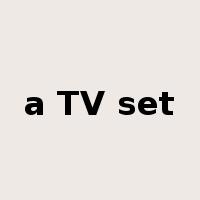a TV set是什么意思