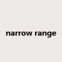 narrow range是什么意思