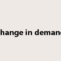 change in demand是什么意思