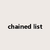 chained list是什么意思