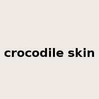 crocodile skin是什么意思