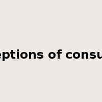 perceptions of consumers是什么意思