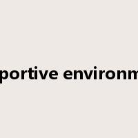 supportive environment是什么意思