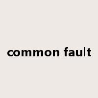 common fault是什么意思
