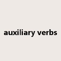 auxiliary verbs是什么意思